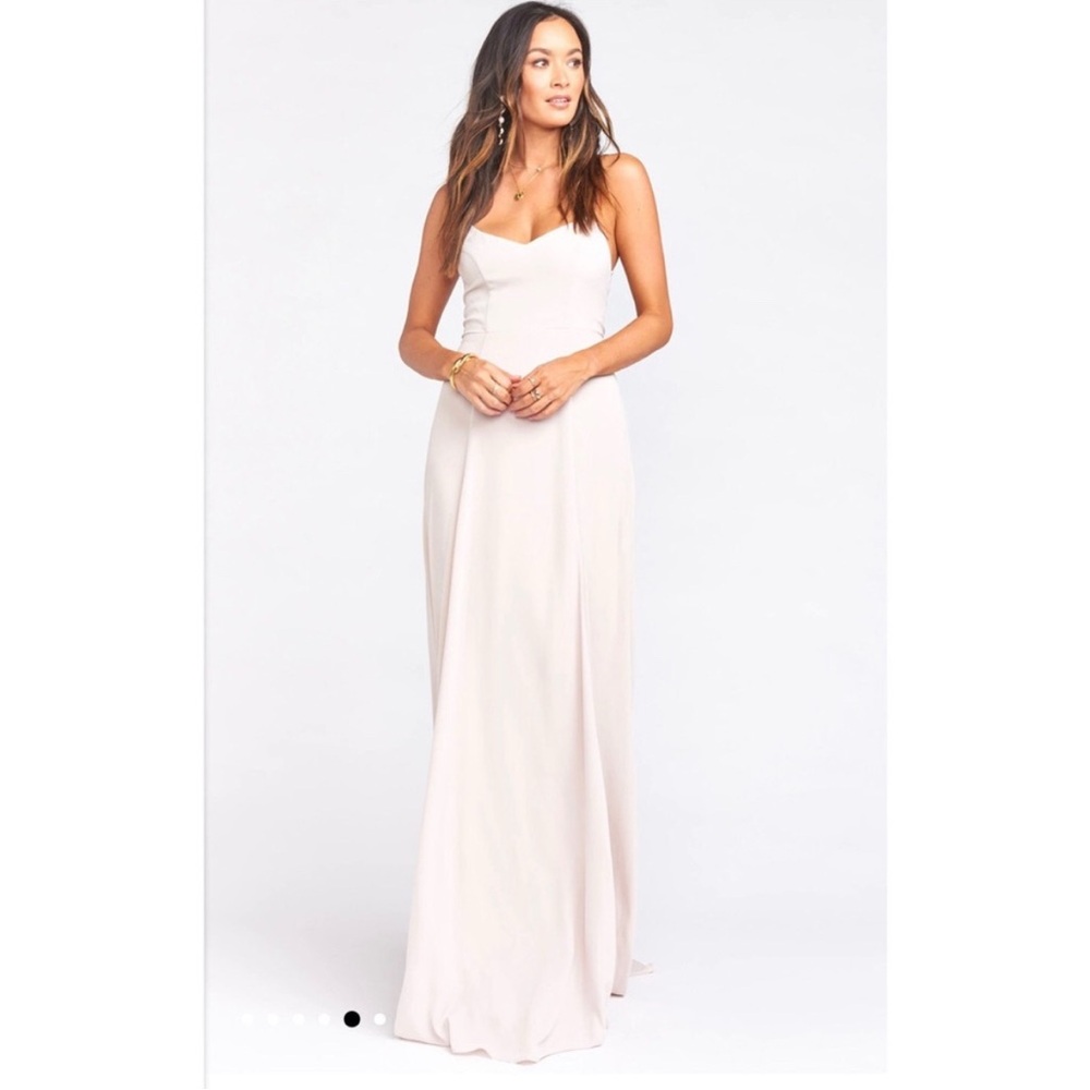 Show Me Your Mumu Godshaw Goddess Gown in Show Me the Ring Crisp sz S